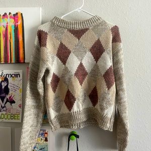 Oversized jumper! super cute earthy fall colours! 🍂